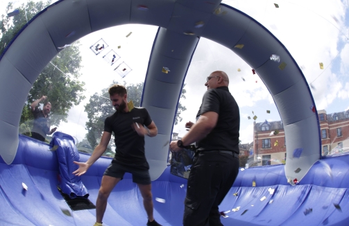 Inflatable Crystal Maze dome'